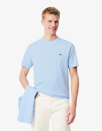 Lacoste Mens Lacoste Mens Classic Fit Cotton Jersey T-Shirt - Rill T01 - Blue - Size: 40