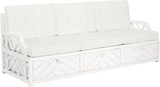 Ballard Designs Miles Redd Sofa Replacement Cushion Set - Canvas White Sunbrella - Ballard Designs