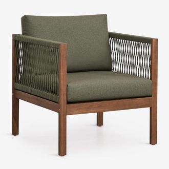 Sklum Sill&oacute;n De Jard&iacute;n Con Reposabrazos En Madera De Acacia Branson Sklum