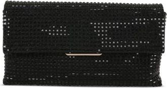 Badgley Mischka Jayden Crystal Envelope in Black at Nordstrom, Size Small