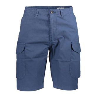 North Sails Casual Shorts, male, Blue, Size: W32 Blue Bermuda Shorts with Logo