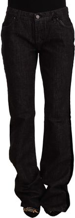 Gianfranco Ferre Mid Waist Cotton blue Straight Boot Cut Womens Jeans