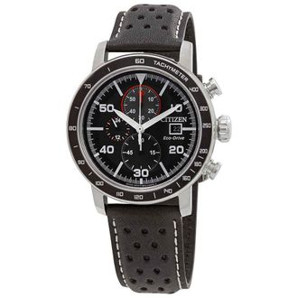 Citizen Brycen Chronograph Black Dial Mens Watch CA0649-14E