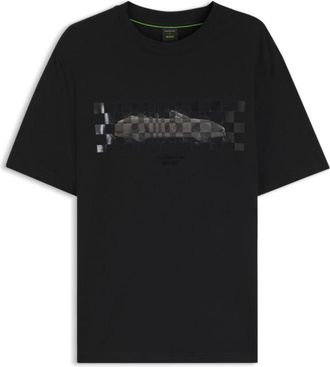 BOSS Porsche x T-shirt with glossy artwork