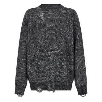 Diesel Trui met ronde hals - Heren - Truien - Grijs - Maat: 2XL Katoen