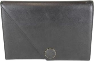 Saint Laurent Pre-owned Clutches, female, Black, Size: ONE SIZE Pre-owned Vintage Clutch Bag