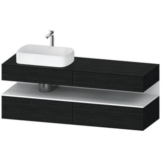 Duravit Duravit - Qatego Consola Mueble Bajo Lavabo, 2 Cajones, 2 Cajones