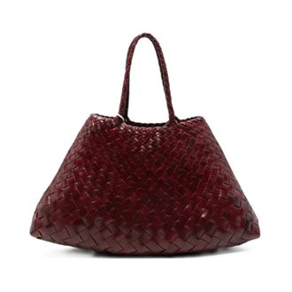 Dragon Diffusion Bolso de mano de piel trenzada - Bags - Mujer - Rojo - ONE SIZE