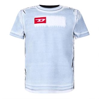 Diesel T-Regs N5 T-shirt voor heren met verweerde look (Wit)