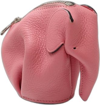 Loewe Pink Leather Coin Purse/Coin Case (Pre-Owned)