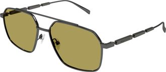 Alexander McQueen Green Navigator Mens Eyeglasses AM0477S 003 59