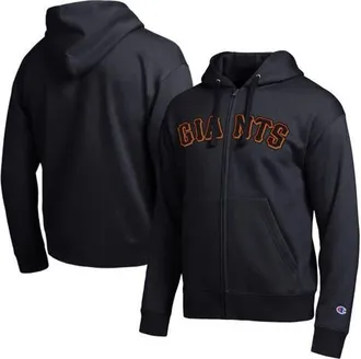 Champion Mens Champion San Francisco Giants Black All-Star Wordmark Full-Zip Hoodie at Nordstrom, Size Xx-Large