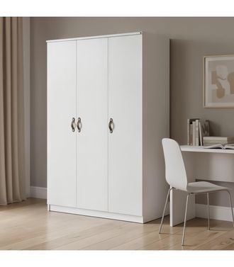 Muemue Armario 3 Puertas Blanco 204.1x127.7x53.2cm