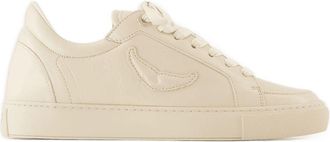 Zadig&Voltaire Womens Fly On Sneaker White Calfskin