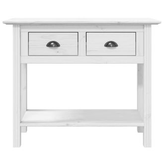 Berkfield Home Beautiful Console Table BODO White 90x34.5x73 cm Solid Wood Pine