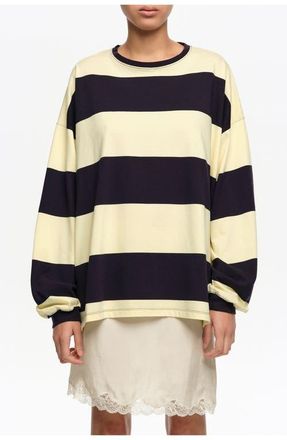 Bimba & Lola Loose-fit striped T-shirt. in Navy at Nordstrom, Size Xx-Small Eu