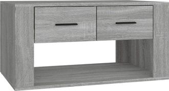 vidaXL Coffee Table Grey Sonoma 80x50x40 cm Engineered Wood Vidaxl