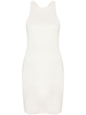 Saint Laurent Mini-jurk met gekruiste bandjes - Wit