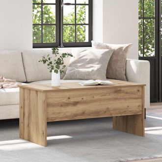 vidaXL Coffee Table Artisan oak 102 x 50.5 x 46.5 cm Engineered wood vidaXL
