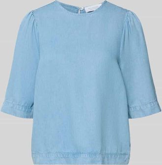 Rich & Royal Regular Fit Bluse in Denim-Optik in Hellblau, Gr&ouml;&szlig;e 34
