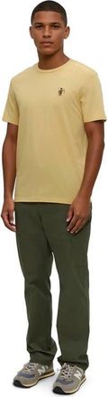 tentree Sasquatch T-Shirt in Dusk Yellow Heather/fishing at Nordstrom, Size Xx-Large