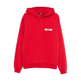 Jacquemus Heren, Sweatshirts & Hoodies, Rood, Maat: XS