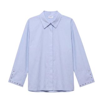 Alchemist Overhemden, Dames, Blauw, 2Xl, Katoen, Isabelle Blouse