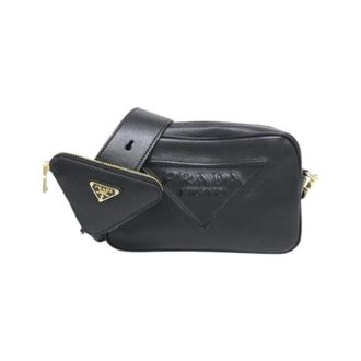Prada Pre-owned Grace LUX Schoudertas - Dames - Pre-owned - Zwart - Maat: ONE Size Leer