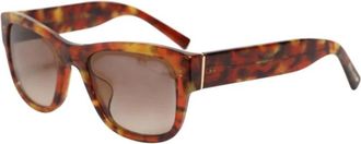 Dolce & Gabbana Full Rim Ronde Glazen Zonnebril - Dames - Zonnebrillen - Bruin - ONE Size - Accessoires