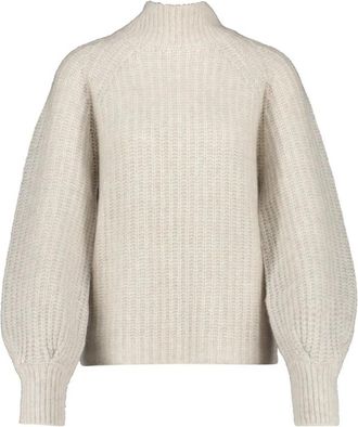 Hemisphere Cashmere-Katoen Coltrui - Dames - Cashmere truien - Wit - XL - Katoen - Truien & Vesten