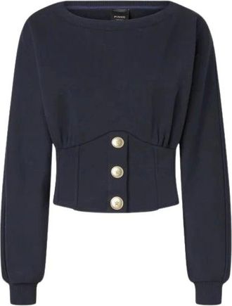 Pinko Mujer, Sudaderas, Azul, Talla: L