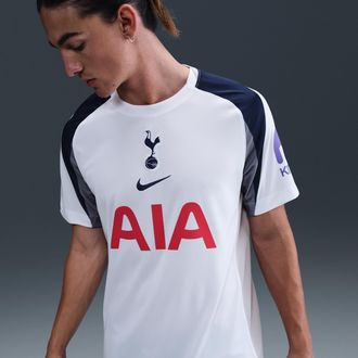 Nike Tottenham Hotspur 2025/26 Stadium Home Nike Mens Dri-FIT Soccer Replica Jersey in White | HJ4598-101