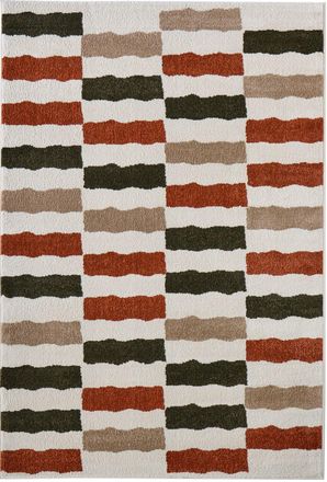 Nazar Rugs Alfombra de interior con rayas retro 100x150 cm