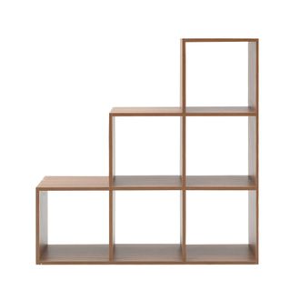 Mobili Rebecca Mobili Rebecca - Rebecca Mobili Estanter&iacute;a Librer&iacute;a Mdf 6 Compartimientos Marr&oacute;n 97,5x97,5x29