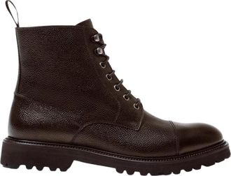 Scarosso Jackie Grain Laarzen - Heren - Veterlaarzen - Bruin - 40 1/2 EU - Leer - Schoenen