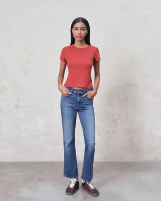 Edwin Lark Ankle Bootcut Jeans In Wilder