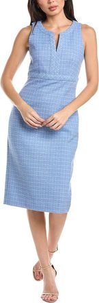 St. John Contrast Framed Sheath Dress