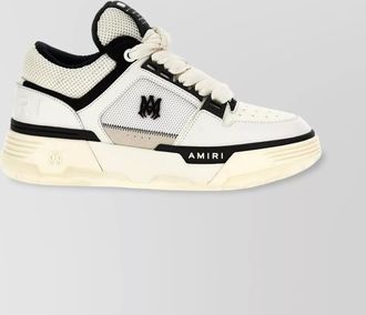 Amiri padded collar sneakers with perforated toe