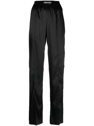 Tom Ford Pantaloni Dritti Con Applicazione-Donna