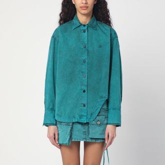 The Attico Green cotton shirt