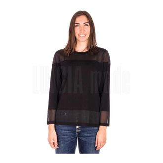 Marina Rinaldi Stijlvolle Gebreide Top - Dames - Blouses - Zwart - M - Overhemden