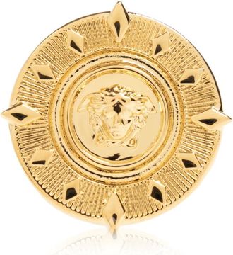 Versace Signet Ring with Medusa Head - unisex - Ringen - Geel - 54 MM - Accessoires