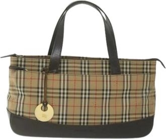 Burberry Pre-owned Handbags, female, Beige, Size: ONE SIZE Pre-owned Nova check Handbag