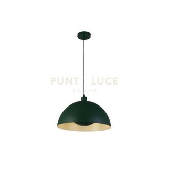 Searchlight Ciondolo Mars 1LT, metallo verde opaco e interno crema
