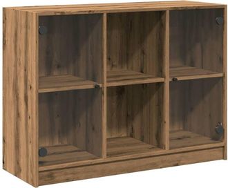vidaXL Aparador madera de ingeniería roble artiasian 102x37x75,5 cm vidaXL