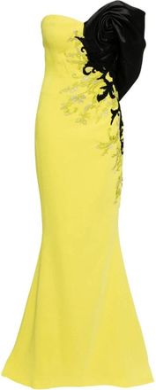 Saiid Kobeisy Crepe Straight Fit Dress