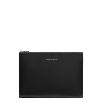 Piquadro Laptop Bags & Cases, unisex, Black, Size: ONE SIZE Leather iPadPro 12,9 clutch