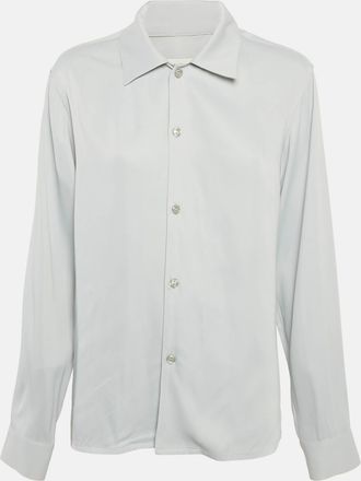 Sandro Grey Crepe Buttoned Full Sleeve Shirt