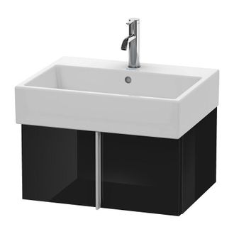 Duravit Mueble De Pared Duravit Vero Air 58,4 X 43,1 Cm, 1 Extra&iacute;ble, Para Vero Air 235060, Color (frente/cuerpo): Laca Negra De Alto Brillo - Va612504040