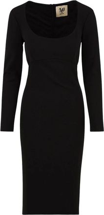 Aniye By Jade Midi Jurk - Dames - Casual kleedjes - Zwart - M - Polyester - Kleedjes